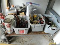 Contents of Shelf Wiring, Oil, Paint