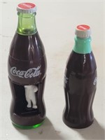 Two Coca Cola Wind Up Toy Bottles