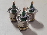 3 Piece - Champagne Figurines