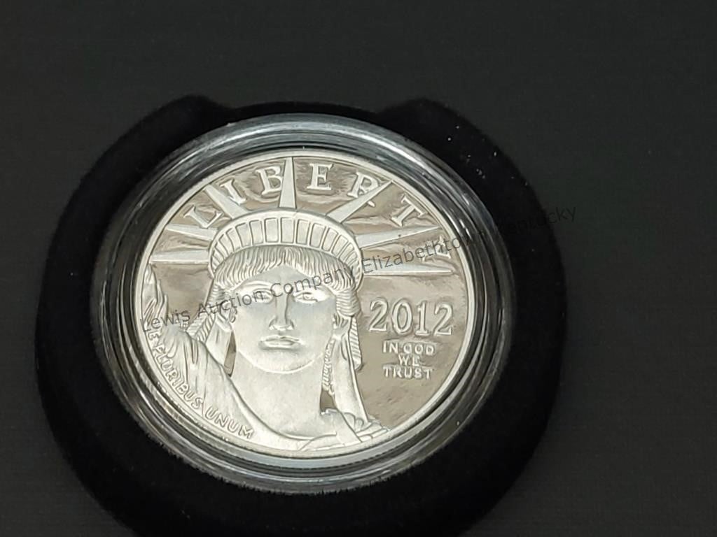1 oz Platinum coin from 2012 and original box and