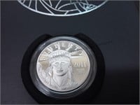 1 oz Platinum coin from 2011 and original box and