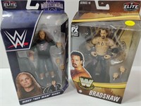 WWE Bradshaw & Bret Hitman Hart Figures