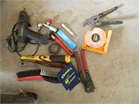 Assorted Tools - Steel Brushes, Glue Gun