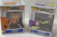 Pokemon Rattata & Vulpix Funko Pops