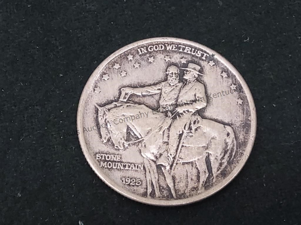 1925 Stone Mountain silver half dollar