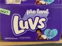 Luvs pro level size 2 diapers
