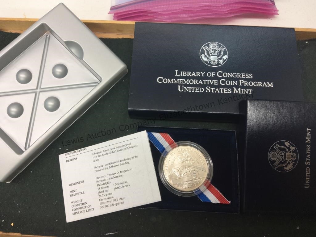 Library of Congress coin Silver 1 oz