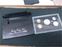 1994 silver proof set with silver coins