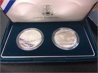 Yellowstone National Park two coin set silver