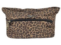 Leopard Print Nylon Makeup Pouch Bag
