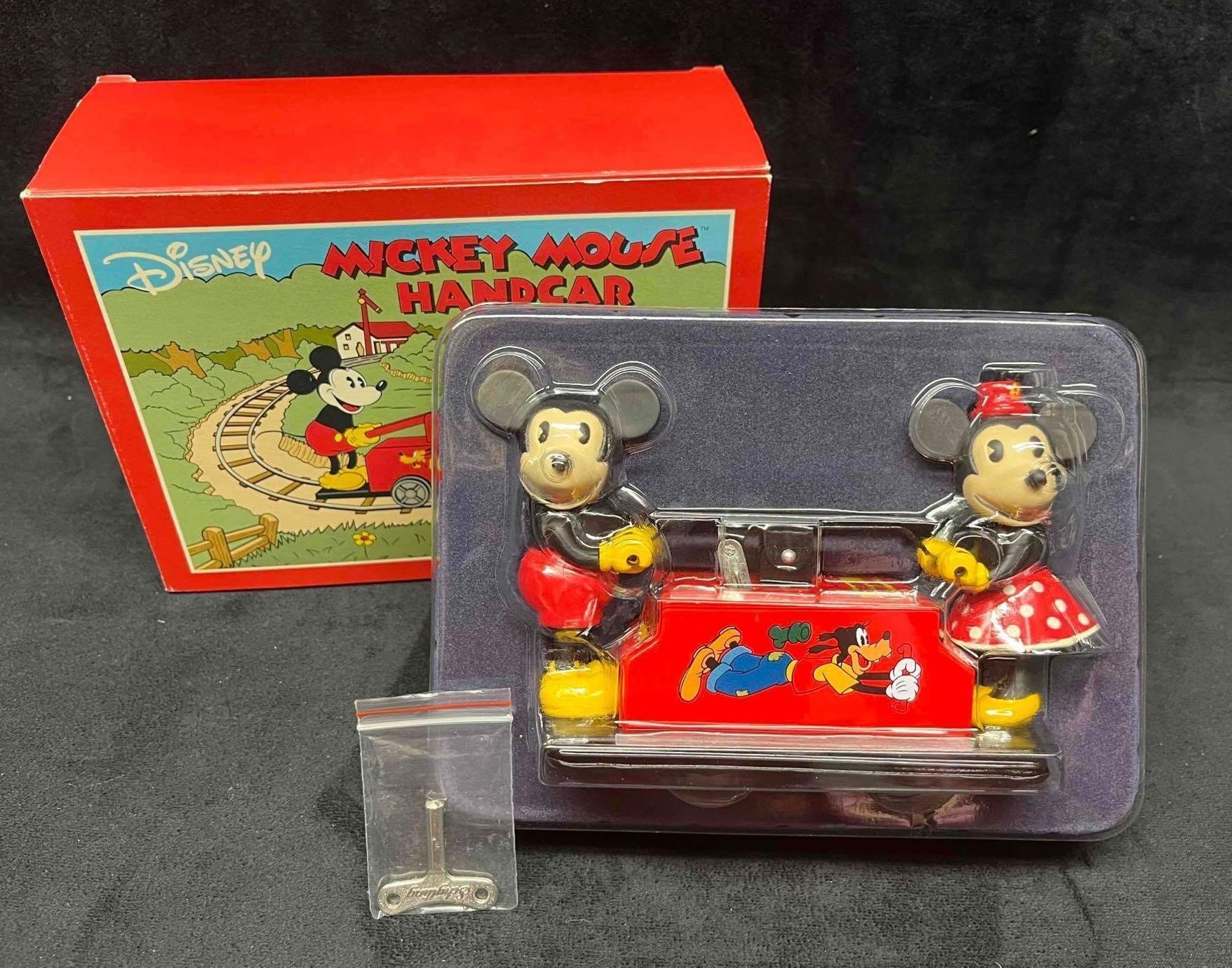 Disney Wind-Up Toy Mickey Mouse Hand Car Retro Col