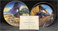 Two Porcelain Trains of The Orient Express Plates
