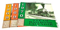 Three Vintage Steam Railroad Calendars 1969 & 1970