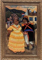 Original Haitian Haiti Art Painting By Pierre Loui