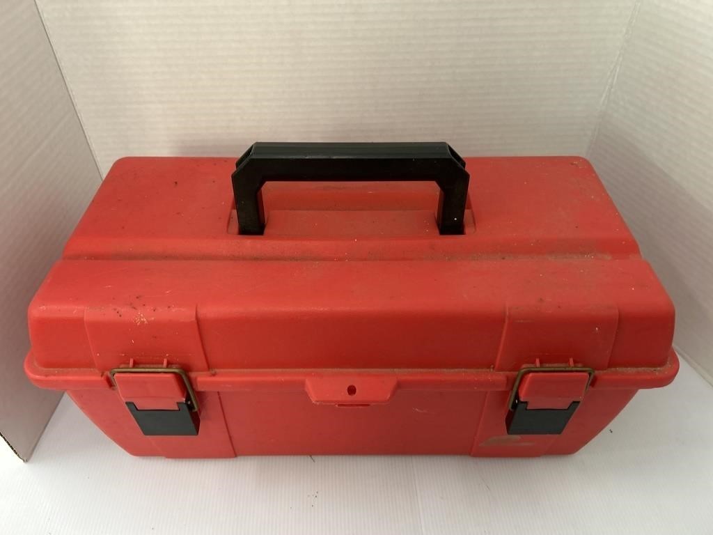 Red Plastic Tool Box