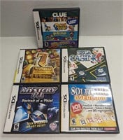 5 Nintendo DS Boardgames & Puzzle Games
