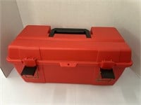 Red Plastic  Toolbox