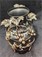 Vintage Game Room Ornamental Metal Vase