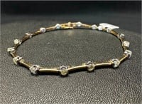 1.39 Ctw Diamond Bracelet in 14k Gold