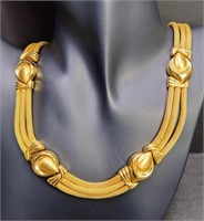 14K Gold Braided Necklace