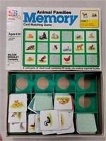 Animal Families Memory Card Matching Game