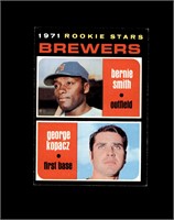 1971 Topps #204 Milwaukee Brewers RS EX to EX-MT+