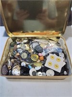 Whitman's metal candy box full of a variety of
