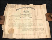 Vintage Documents From The Department Of Mines Dat