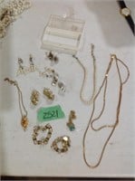 Assorted pearls and costume jewelry