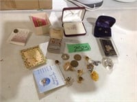 Costume jewelry, angels pins and more
