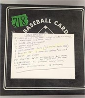 Blue Binder Baseball Cards. 2024. 27 Stars Of Mlb
