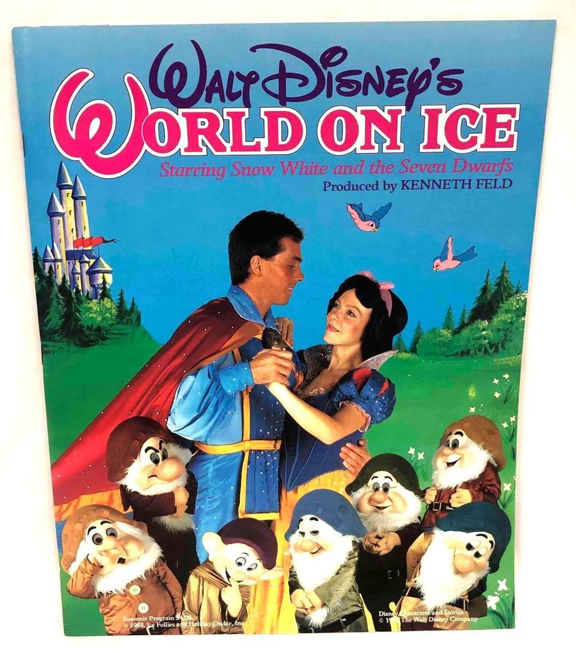Vintage Walt Disney's World On Ice Starring Snow W