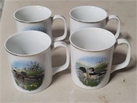 Four Mallard Duck Coffee Cups