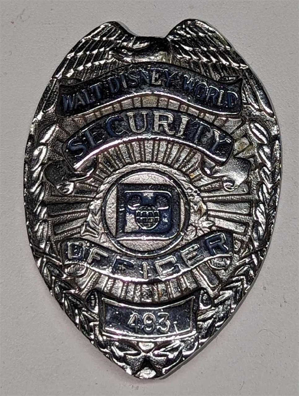 1970s/1980s Disney World Security Metal Badge 493