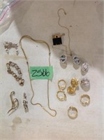 Costume jewelry and earrings