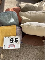 Pillows, afghan, throw