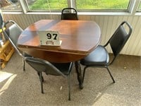 Drop-leaf table w/ four chairs