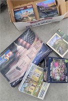 Box of puzzles - several new