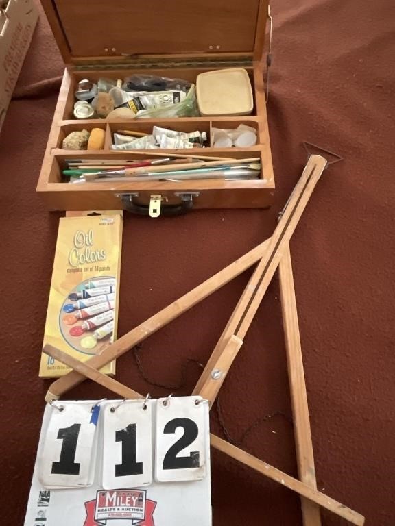 Painting kit, easel