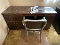 Vintage sewing desk & chair