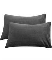 (new)Pillowcases Fleece Pillow Cases 2 Pack 48X74