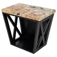 Art Deco Style Marble Top End Table