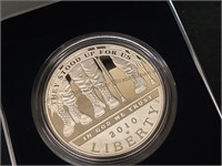 2010 disabled veterans silver dollar