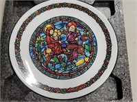 German Style Stained Glass Artwork Plate