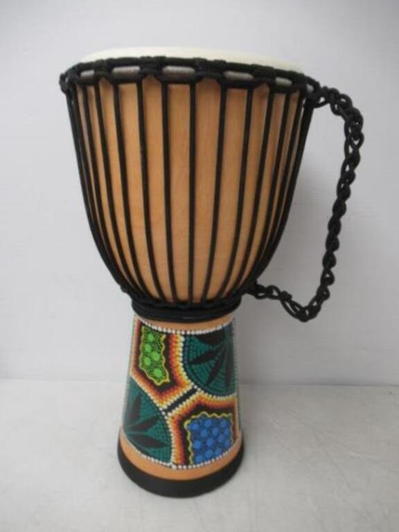 10" Lotmusic African Djembe Drum, Standard,