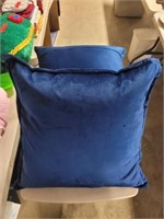 Two Blue Throw Pillows
