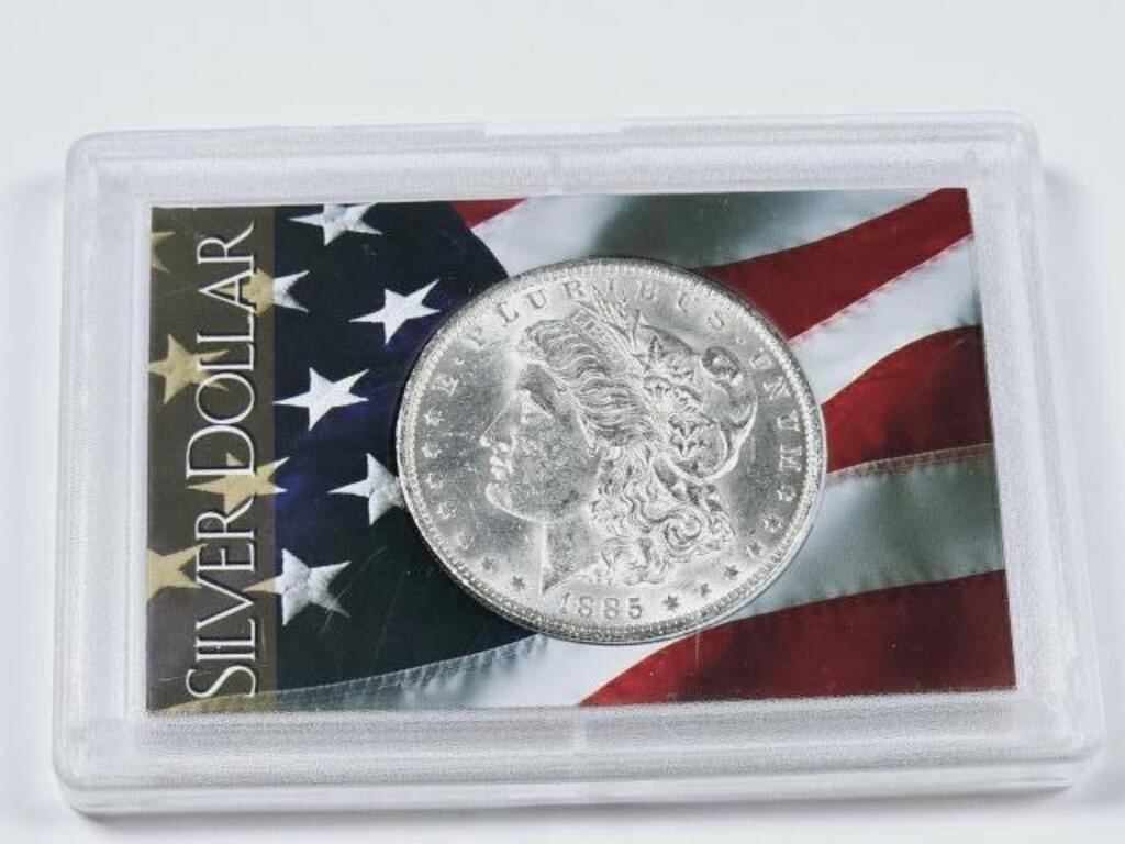 1885 O Brilliant Uncirculated Morgan Silver Dollar