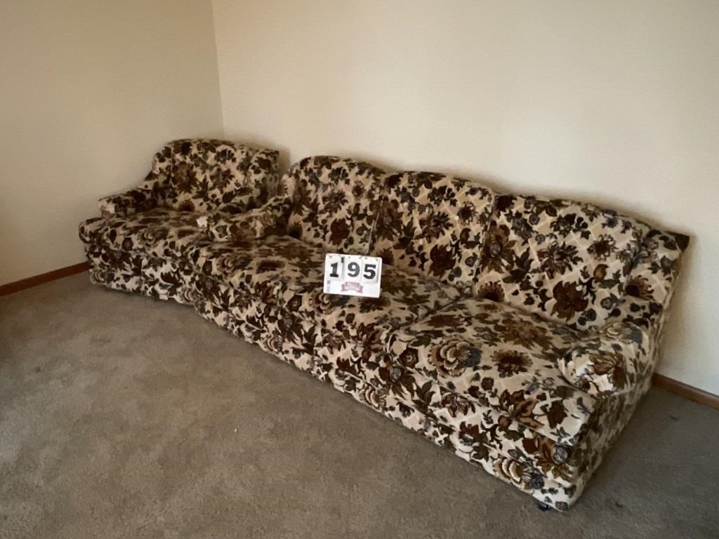 Flower pattern couch & chair