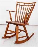Waterwheel Woodworkers Oak Rocking Chair