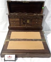 VINTAGE ANGLO-INDIAN CABINET WRITING DESK